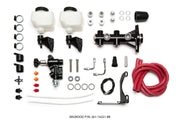 Wilwood Tandem Remote M/C Kit w L/H Brkt & Prop Valve - 1in Bore Black