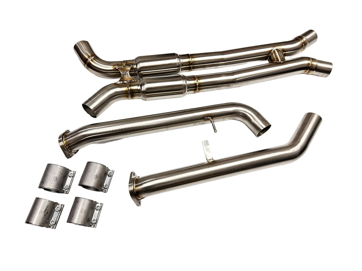 Evolution Racewerks Sports Series Resonated Mid Pipes G80/G82 M3/M4 S58 Engine