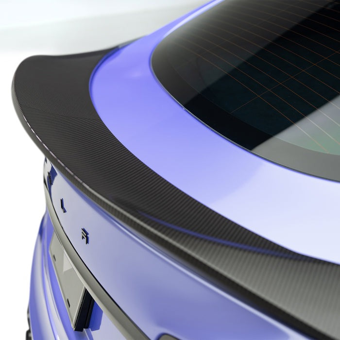 Vorsteiner VRS Decklid Spoiler Carbon Fiber PP 2x2 Glossy For Tesla Model S Plaid (2021-2022 Only)