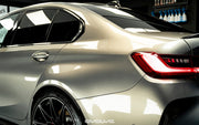 IND BMW G80 M3 European Rear Wheel Arch Trim Set (Factory BMW Matte Black)