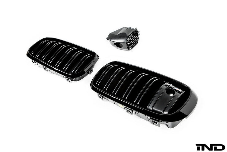 IND F86 X6M Painted Night Vision Front Grille Set (Gloss Black)