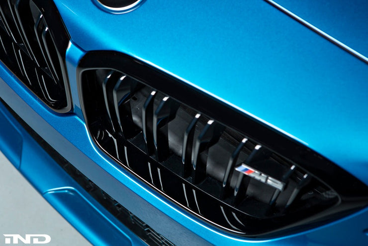 IND F87 M2 Competition Shadowline Front Grille with Painted Center Trim (Gloss Black)