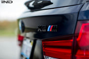 IND F85 X5M Painted Trunk Emblem (Gloss Black)
