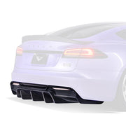 Vorsteiner VRS Aero Rear Diffuser Carbon Fiber PP 2x2 Glossy For Tesla Model S Plaid