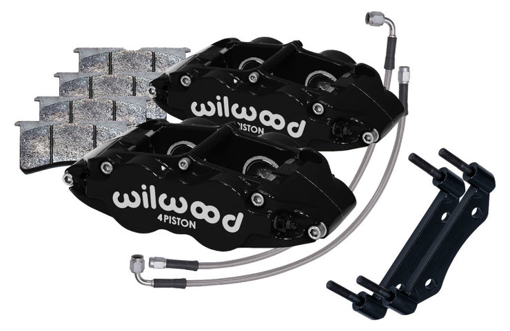 Wilwood 69-83 Porsche 911 Front Superlite Caliper Kit 3.5in MT - Black