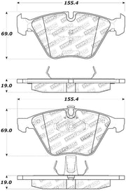 StopTech Street Touring 11-12 BMW Z4 (E86) Front Brake Pads