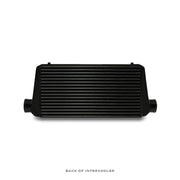 Mishimoto Universal Black R Line Intercooler Overall Size: 31x12x4 Core Size: 24x12x4 Inlet / Outlet