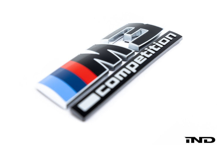 IND BMW G80 M3 LCI Competition Black Trunk Emblem