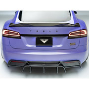 Vorsteiner VRS Aero Rear Diffuser Carbon Fiber PP 2x2 Glossy For Tesla Model S Plaid