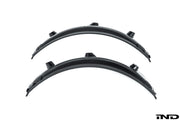 IND BMW G80 M3 European Rear Wheel Arch Trim Set (Factory BMW Matte Black)