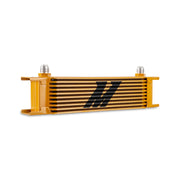 Mishimoto Universal -8AN 10 Row Oil Cooler - Gold