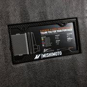 Mishimoto Universal Carbon Fiber Intercooler - Gloss Tanks - 450mm Silver Core - C-Flow - G V-Band