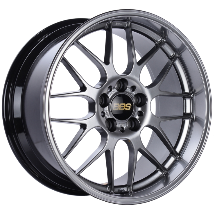 BBS RG-R 19x8.5 5x114.3 ET18 Diamond Black Wheel -82mm PFS/Clip Required