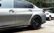 IND BMW G80 M3 European Rear Wheel Arch Trim Set (Factory BMW Matte Black)