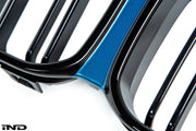 IND F87 M2 Competition Shadowline Front Grille with Painted Center Trim (Gloss Black)