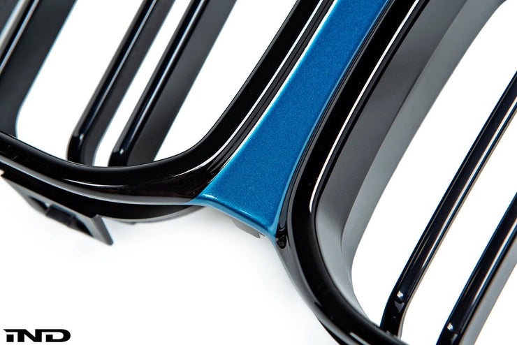 IND F87 M2 Competition Shadowline Front Grille with Painted Center Trim (Gloss Black)