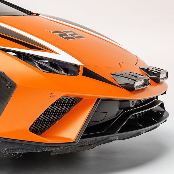 Vorsteiner Sterrato VRS Aero Fog Light Covers Carbon Fiber PP 2x2 Glossy For Lamborghini Huracan