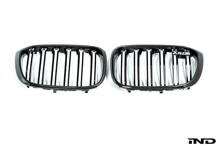 BMW M Performance F98 X4M Pre-LCI Carbon Front Grille Set