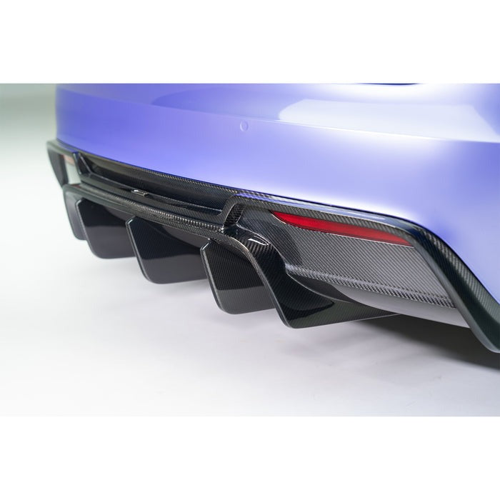 Vorsteiner VRS Aero Rear Diffuser Carbon Fiber PP 2x2 Glossy For Tesla Model S Plaid