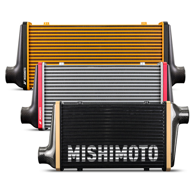 Mishimoto Universal Carbon Fiber Intercooler - Matte Tanks - 450mm Silver Core - C-Flow - R V-Band