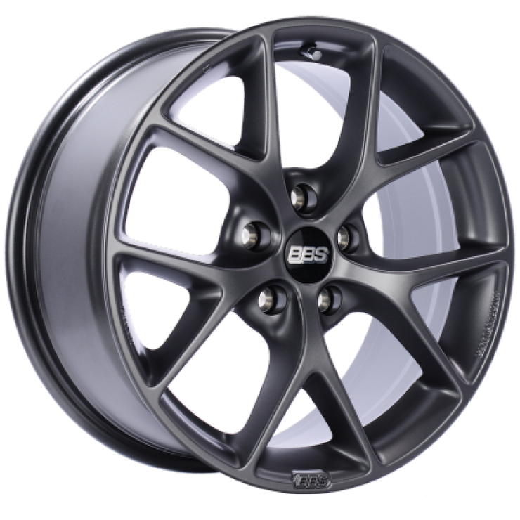 BBS SR 19x8.5 5x114.3 ET35 Satin Grey Wheel -82mm PFS/Clip Required