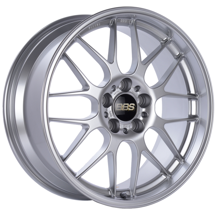 BBS RG-R 18x8.5 5x120 ET22 Diamond Silver Wheel -82mm PFS/Clip Required