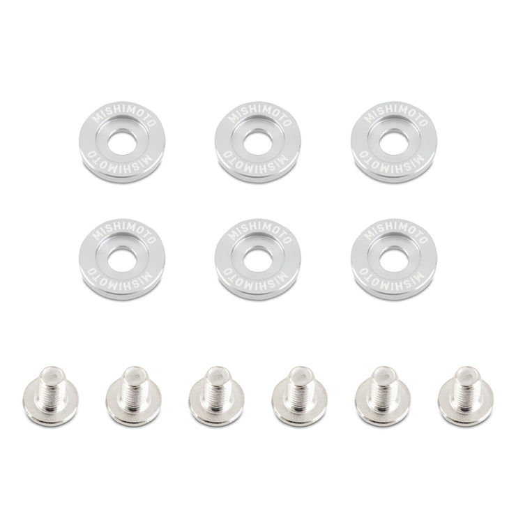 Mishimoto Small Fender Washer Kit (6pcs) - Silver