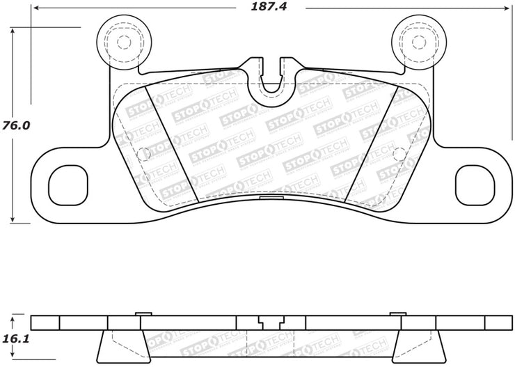 StopTech 11-17 Volkswagen Touareg Street Performance Rear Brake Pads