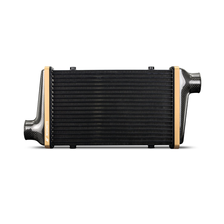 Mishimoto Universal Carbon Fiber Intercooler - Matte Tanks - 525mm Black Core - C-Flow - BK V-Band