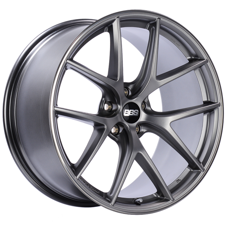 BBS CI-R 20x10 5x112 ET25 Platinum Silver Polished Rim Protector Wheel -82mm PFS/Clip Required