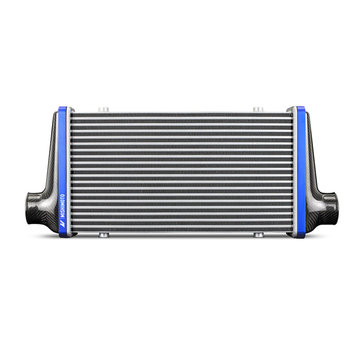 Mishimoto Universal Carbon Fiber Intercooler - Matte Tanks - 600mm Silver Core - S-Flow - G V-Band