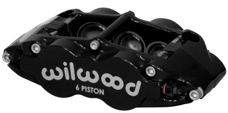 Wilwood Caliper-Narrow Superlite 6R-LH - Black 1.38/1.12/1.12in Pistons 1.10in Disc