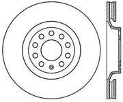 StopTech 05-06 Audi A4 Quattro/ 02-04 A6 Quattro / 99-02 S4 Front Right Slotted & Drilled Rotor