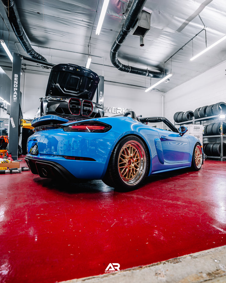 AR Custom BBS LMs 20" for Porsche 718 Spyder Fitment