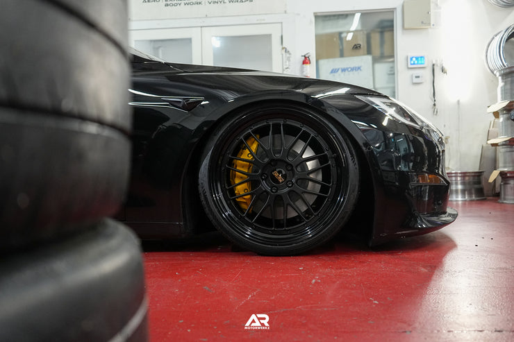 AR Custom BBS LMs 21" for Tesla Model S Plaid Fitment