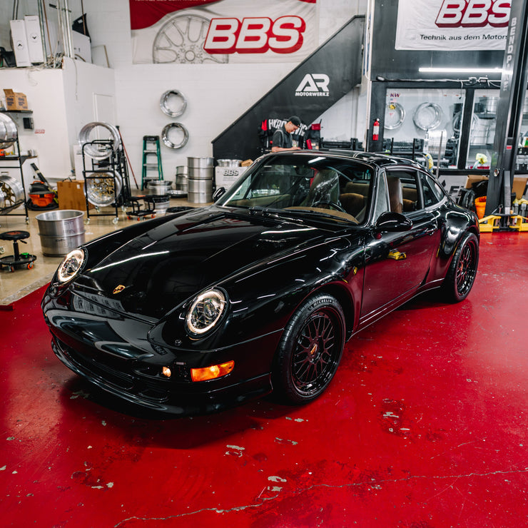 AR Custom BBS LMs 18" for Porsche 993 Targa Fitment