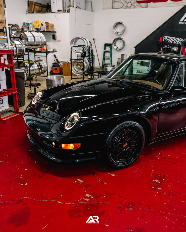 AR Custom BBS LMs 18" for Porsche 993 Targa Fitment
