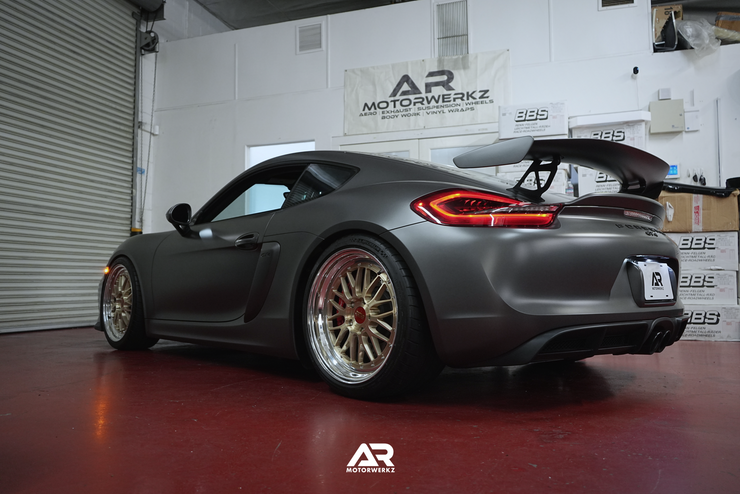 AR Custom BBS LMs 20" for Porsche 981 GT4 Fitment
