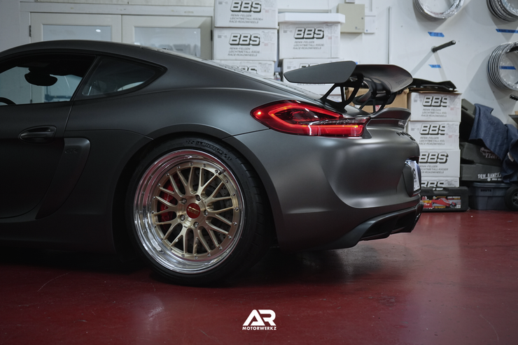 AR Custom BBS LMs 20" for Porsche 981 GT4 Fitment