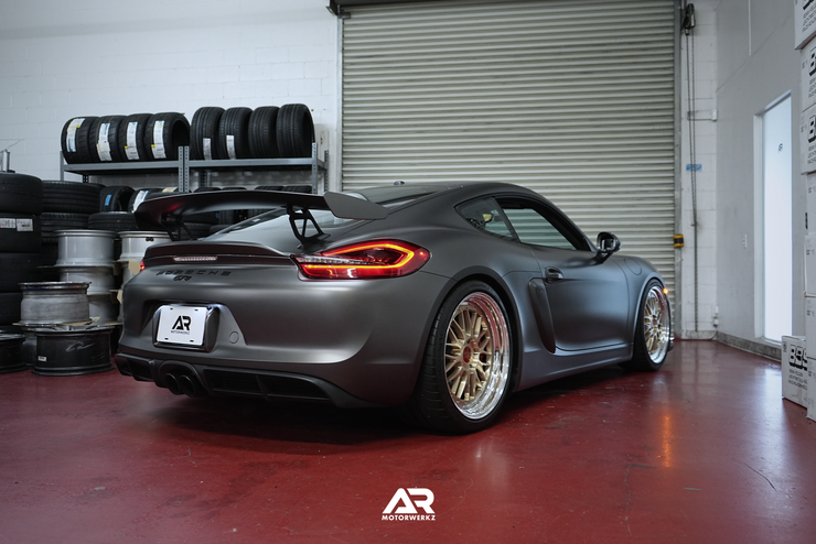 AR Custom BBS LMs 20" for Porsche 981 GT4 Fitment