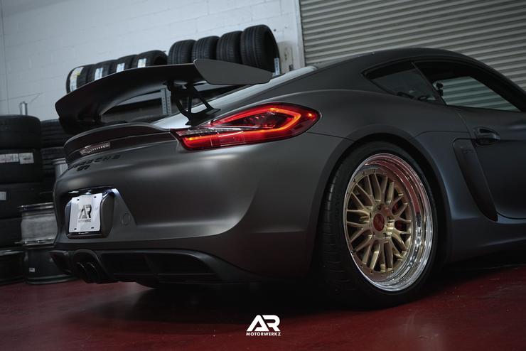 AR Custom BBS LMs 20" for Porsche 981 GT4 Fitment