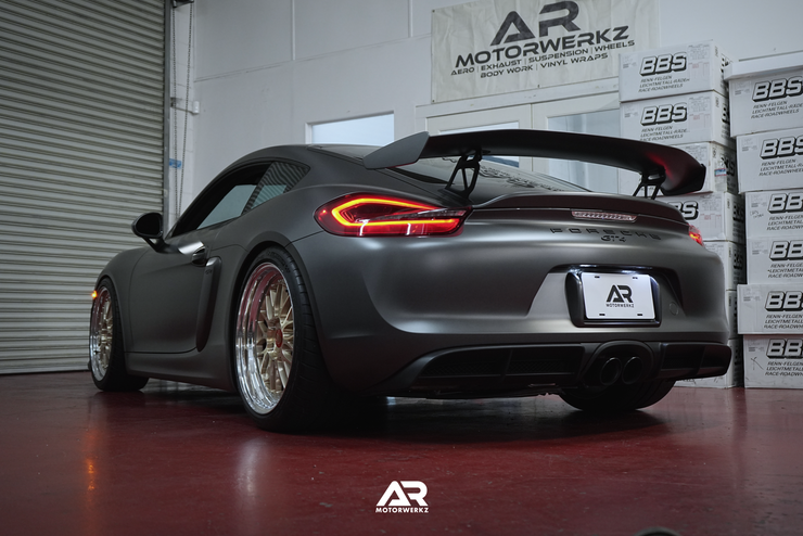 AR Custom BBS LMs 20" for Porsche 981 GT4 Fitment
