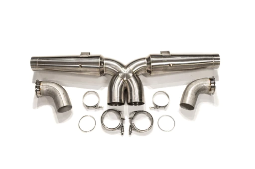 Dundon Motorsports 991 GT3/RS AND 997 GT3/RS INCONEL MEGAPHONE CENTER MUFFLER DELETE "CRACK PIPE" EXHAUST