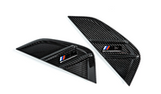 IND BMW M Performance G80 M3 Carbon Side Marker Set (M Competition Side Emblem)