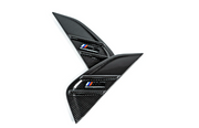 IND BMW M Performance G80 M3 Carbon Side Marker Set (M Competition Side Emblem)