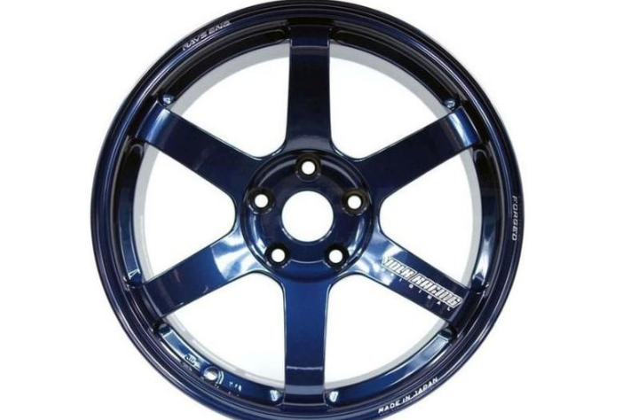 Volk Racing TE37 Saga S-plus Wheel Set 18x10 | 18x12 Mag Blue Nissan GT-R R35