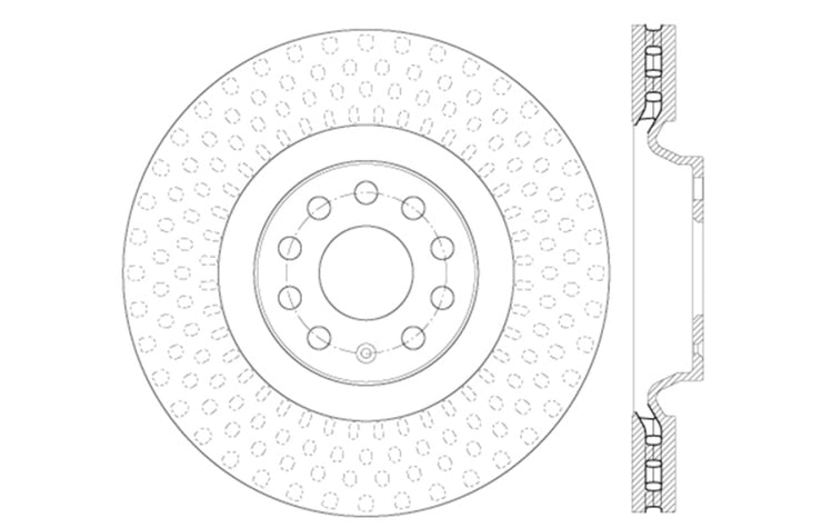 StopTech Drilled Sport Brake Rotor