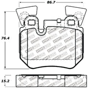 StopTech Performance 08-09 BMW 128i/135i Coupe Rear Brake Pads