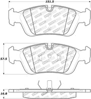 StopTech 96-02 BMW Z3 / 03-08 Z4 / 97-00 323 Front Brake Pads