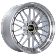 BBS LM 20x9 5x120 ET20 Diamond Silver Center Diamond Cut Lip Wheel -82mm PFS/Clip Required